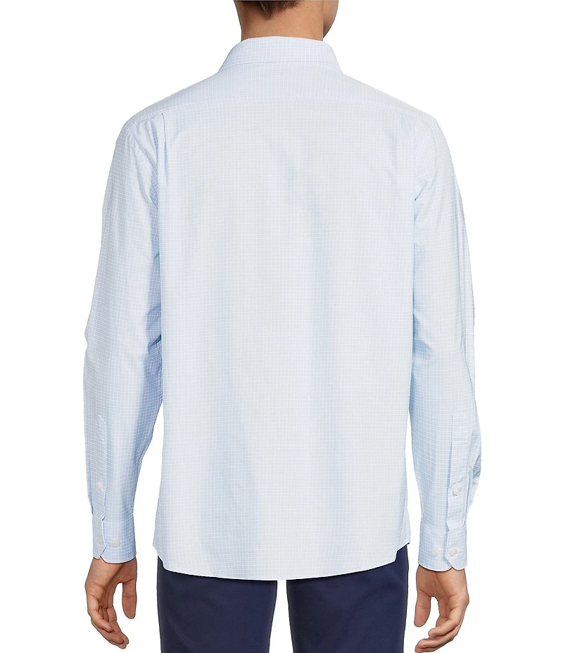 Hart Schaffner Marx Luxury Performance Long Sleeve Small Check Woven Shirt