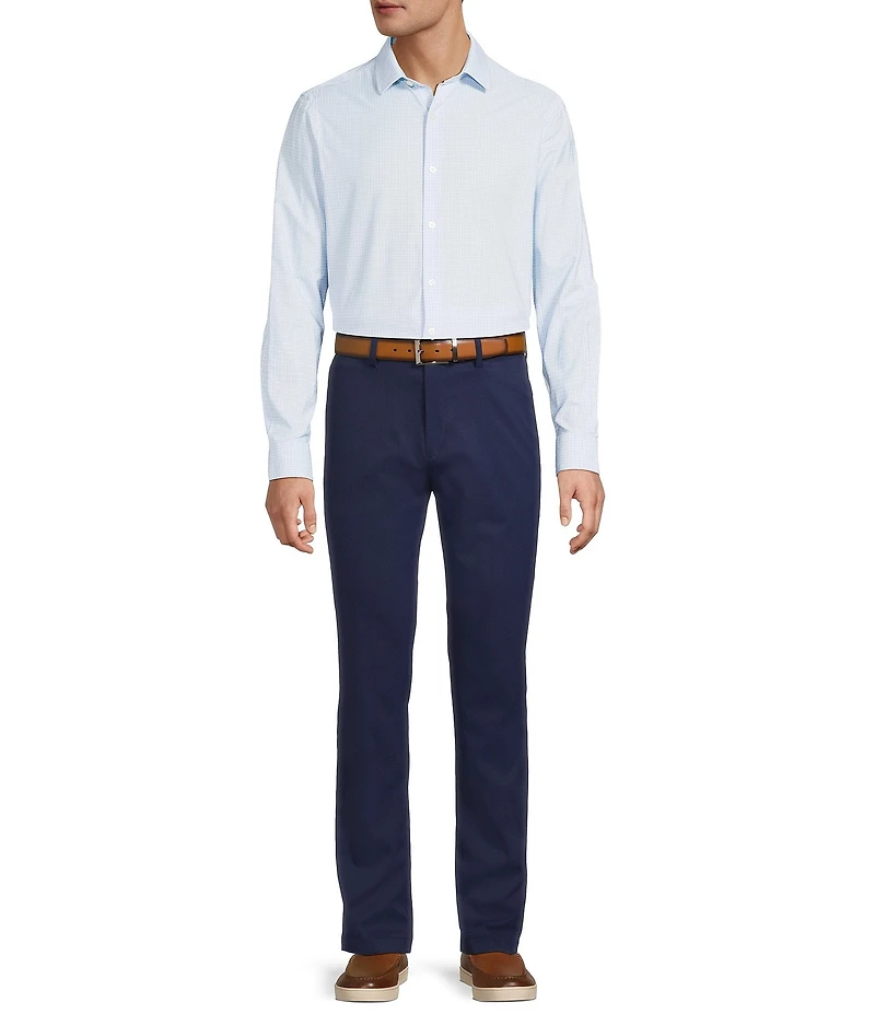 Hart Schaffner Marx Luxury Performance Long Sleeve Small Check Woven Shirt