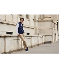 Hart Schaffner Marx Luxury Performance Long Sleeve Textured Coat Front Sport Shirt