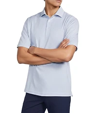 Hart Schaffner Marx Luxury Performance Short Sleeve Cross Floral Print Polo Shirt