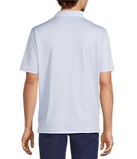 Hart Schaffner Marx Luxury Performance Short Sleeve Cross Floral Print Polo Shirt