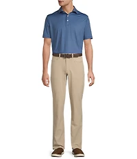 Hart Schaffner Marx Luxury Performance Short Sleeve Geometric Floral Polo Shirt