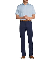 Hart Schaffner Marx Luxury Performance Short Sleeve Geometric Floral Print Shirt