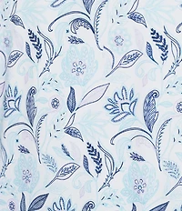 Hart Schaffner Marx Luxury Performance Short Sleeve Large Floral Polo Shirt