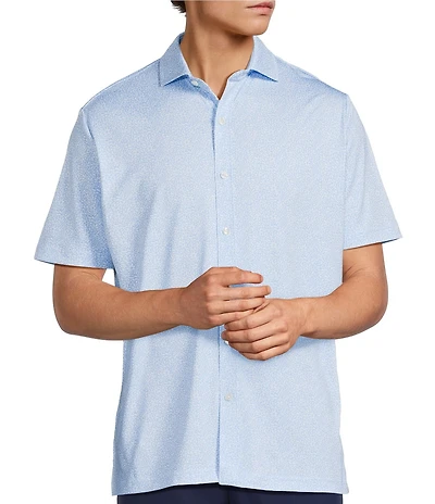 Hart Schaffner Marx Luxury Performance Short Sleeve Large Floral Shirt