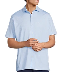 Hart Schaffner Marx Luxury Performance Short Sleeve Large Floral Shirt