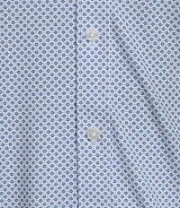 Hart Schaffner Marx Luxury Performance Short Sleeve Micro Floral Coatfront Shirt