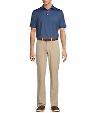 Hart Schaffner Marx Luxury Performance Short Sleeve Sketch Floral Polo Shirt