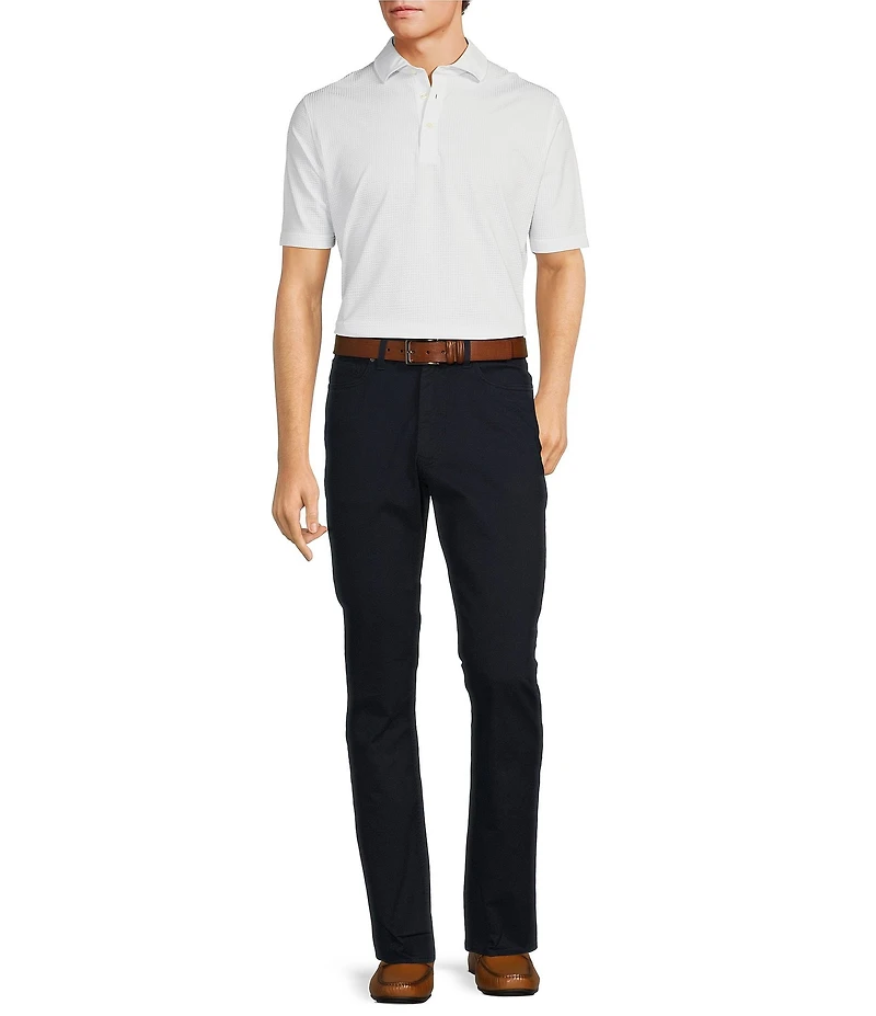 Hart Schaffner Marx Luxury Performance Short Sleeve Solid Polo Shirt
