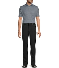 Hart Schaffner Marx Luxury Performance Short Sleeve Textured Geo Print Polo