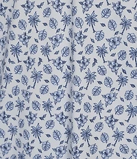 Hart Schaffner Marx Luxury Performance Short Sleeve Textured Tropical Print Polo