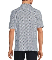 Hart Schaffner Marx Luxury Performance Short Sleeve Turtle Print Sportshirt