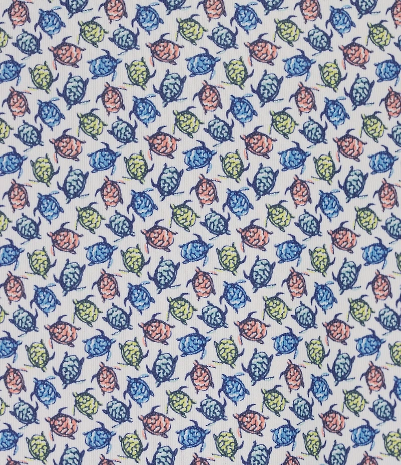 Hart Schaffner Marx Luxury Performance Short Sleeve Turtle Print Sportshirt