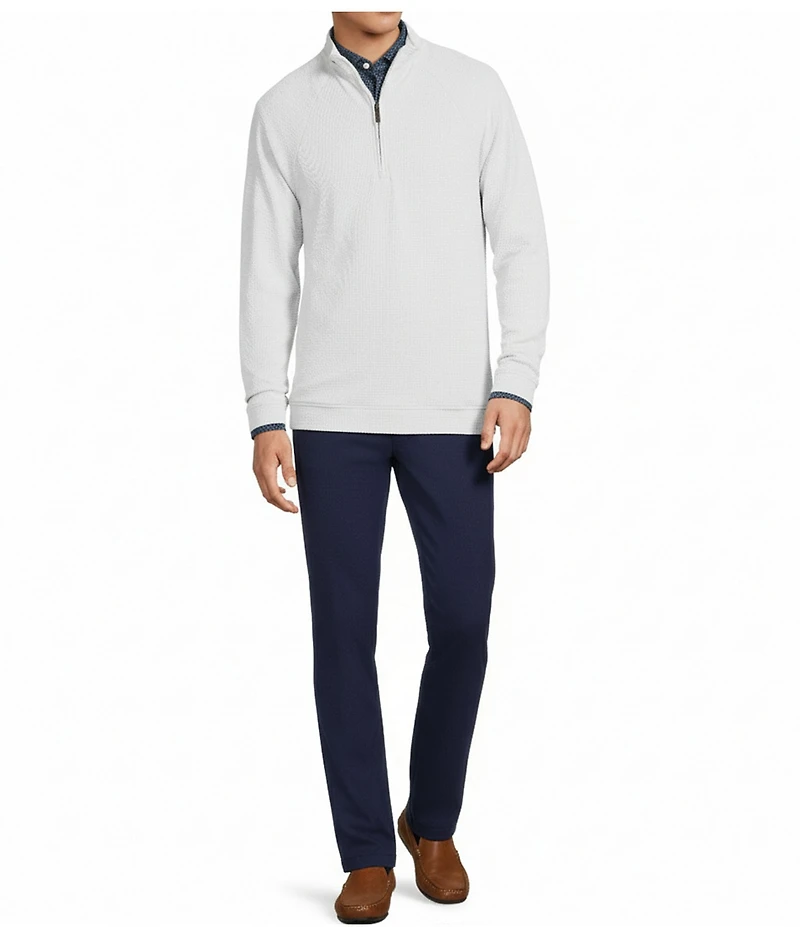 Hart Schaffner Marx Luxury Performance Textured Quarter Zip