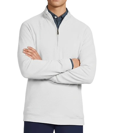 Hart Schaffner Marx Luxury Performance Textured Quarter Zip