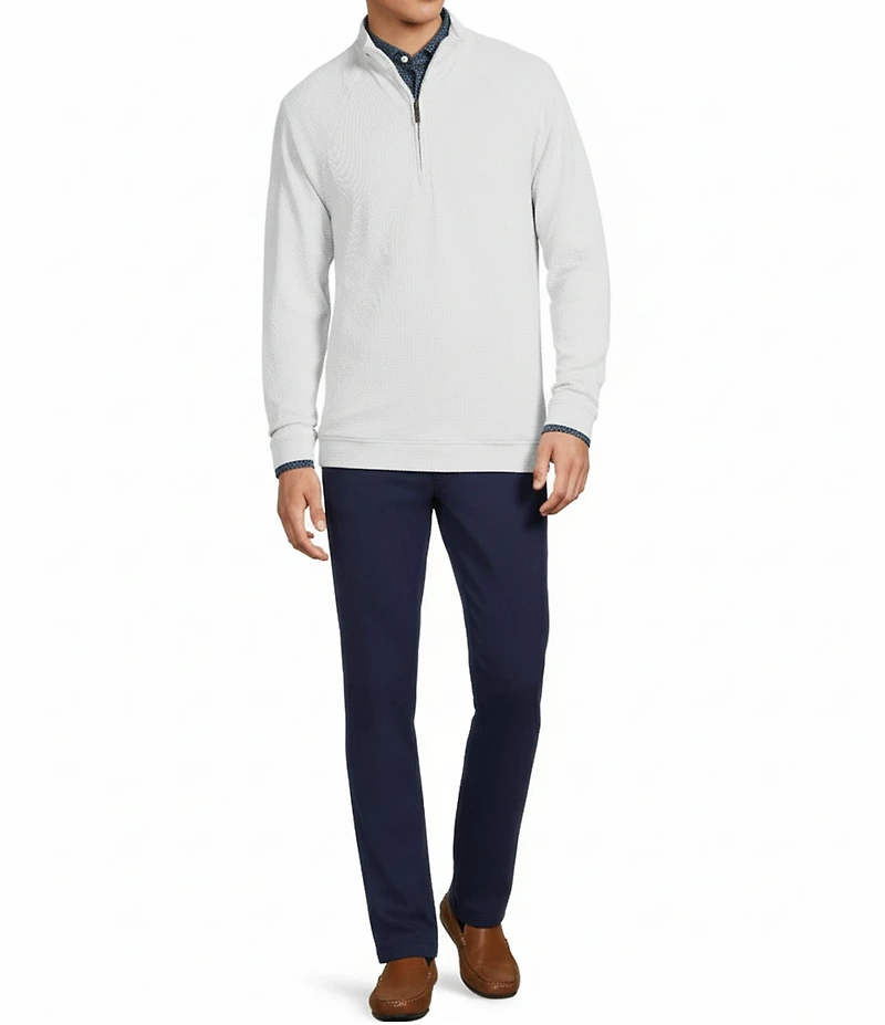 Hart Schaffner Marx Luxury Performance Textured Quarter Zip