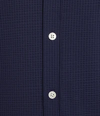 Hart Schaffner Marx Luxury Performance The Driver Short Sleeve Solid Button Front Shirt