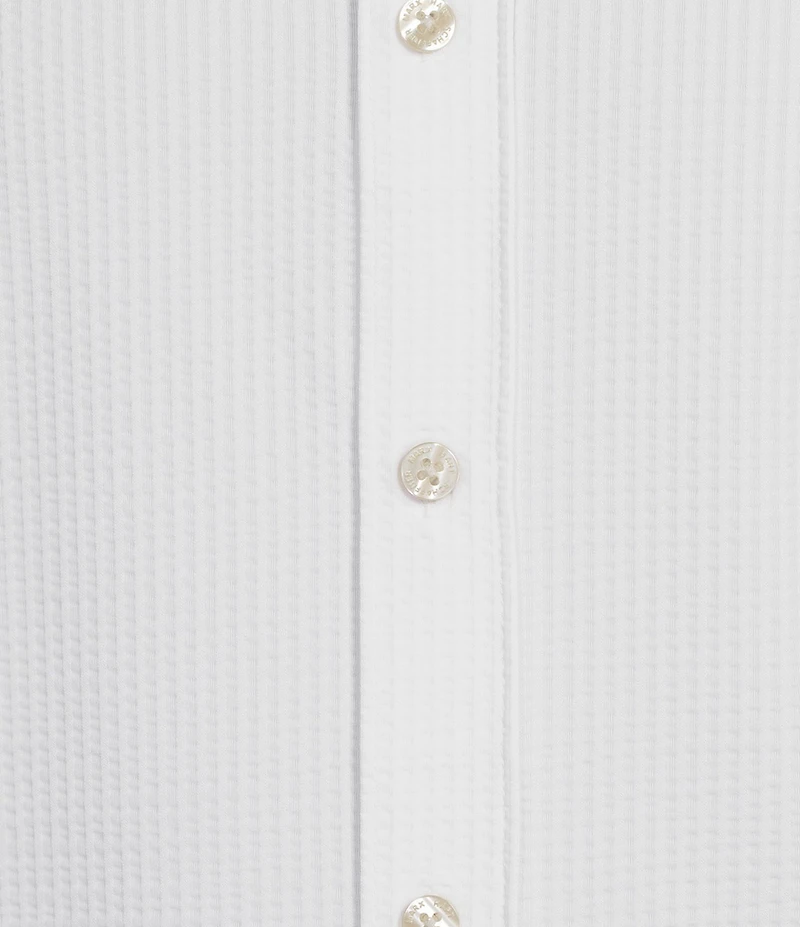 Hart Schaffner Marx Luxury Performance The Driver Short Sleeve Solid Button Front Shirt