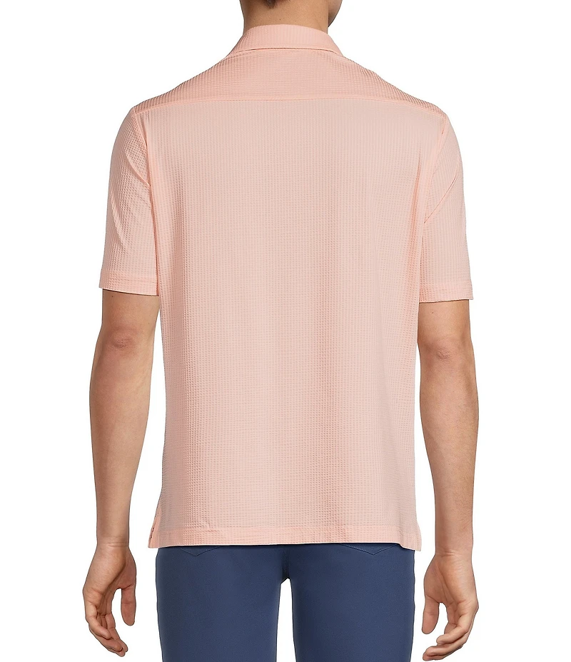 Hart Schaffner Marx Luxury Performance The Driver Short Sleeve Solid Button Front Shirt