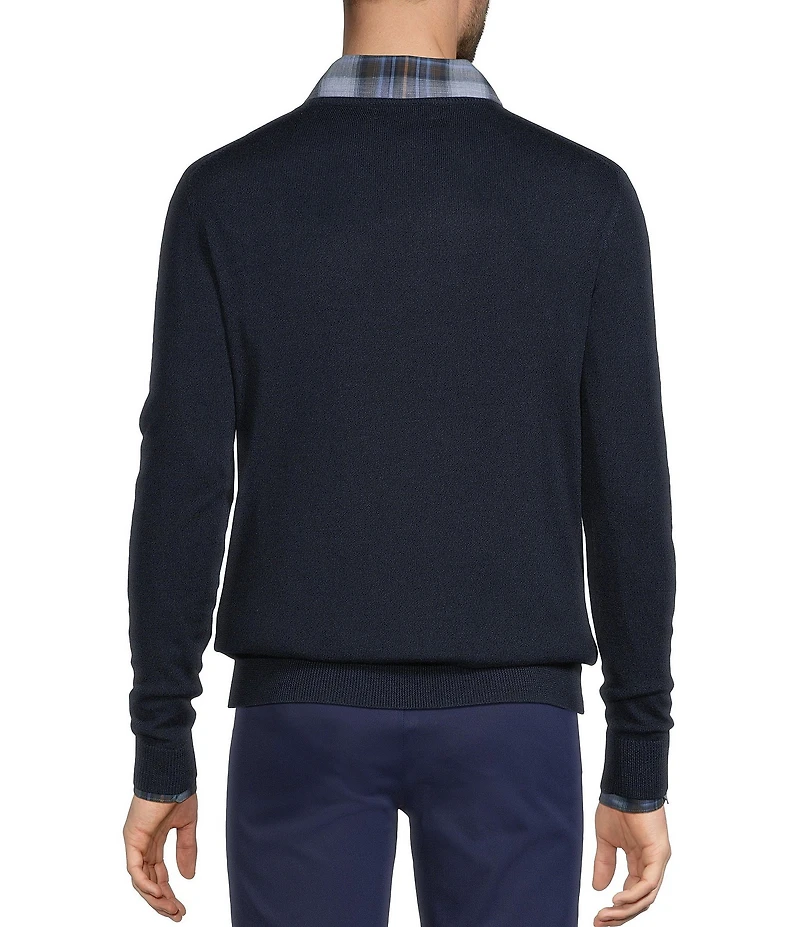 Hart Schaffner Marx Merino Wool Crew Sweater
