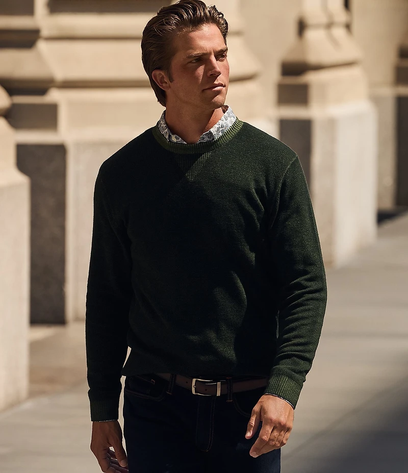 Hart Schaffner Marx Merino Wool Crew Neck Sweater