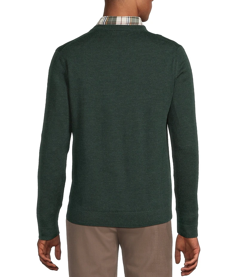 Hart Schaffner Marx Merino Wool V-Neck Sweater