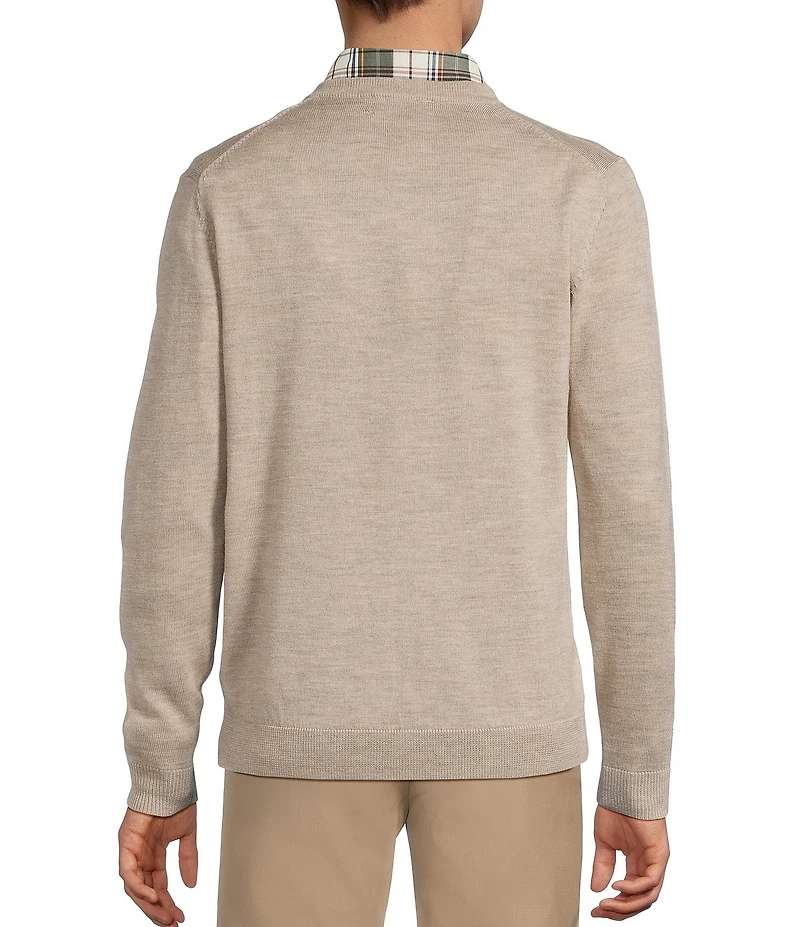 Hart Schaffner Marx Merino Wool V-Neck Sweater