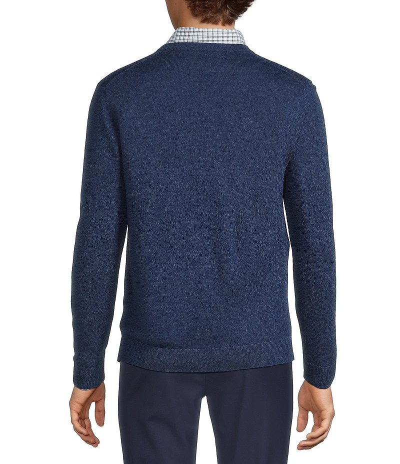 Hart Schaffner Marx Merino Wool V-Neck Sweater