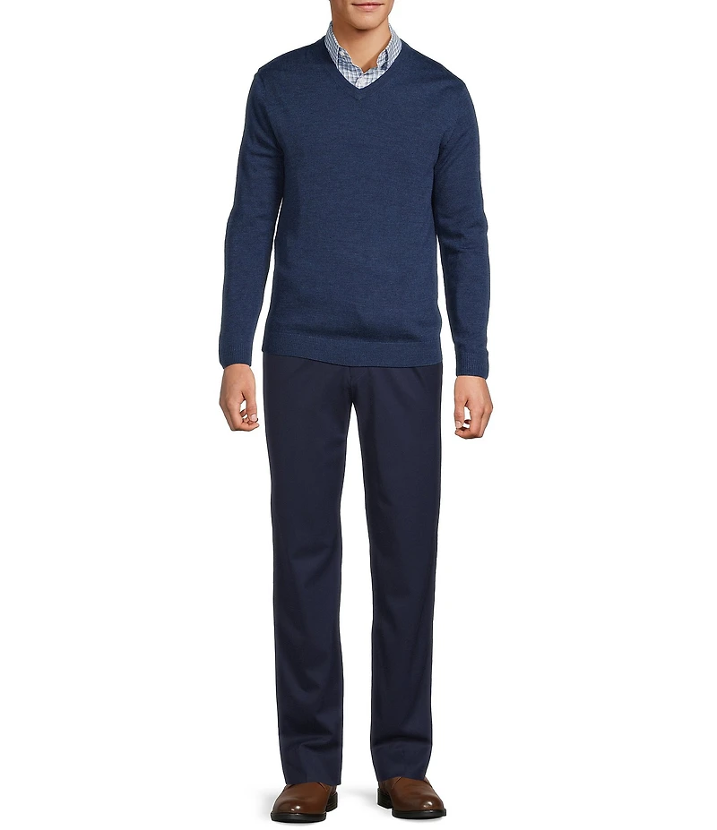 Hart Schaffner Marx Merino Wool V-Neck Sweater