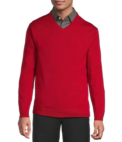 Hart Schaffner Marx Merino Wool V-Neck Sweater