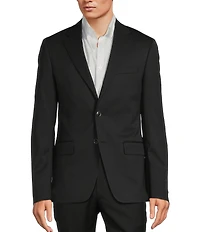 Hart Schaffner Marx Modern Fit Black Solid Wool Blend Sport Coat