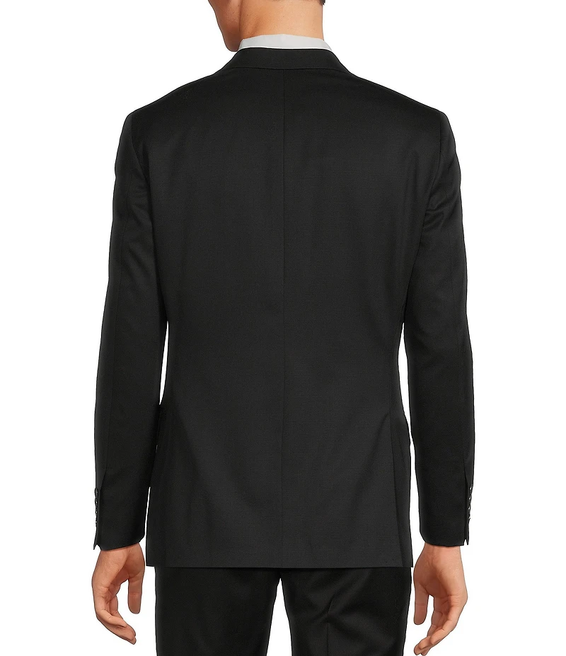 Hart Schaffner Marx Modern Fit Black Solid Wool Blend Sport Coat