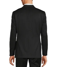 Hart Schaffner Marx Modern Fit Black Solid Wool Blend Sport Coat