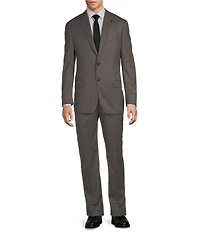 Hart Schaffner Marx Modern-Fit Flat-Front Solid 2-Piece Suit