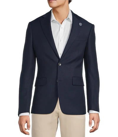 Hart Schaffner Marx Modern Fit Solid Wool Blend Blazer