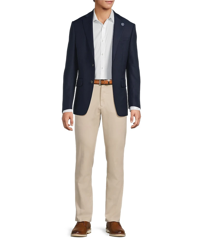 Hart Schaffner Marx Modern Fit Solid Wool Blend Blazer