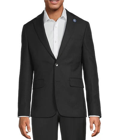 Hart Schaffner Marx Modern Fit Solid Wool Blend Blazer