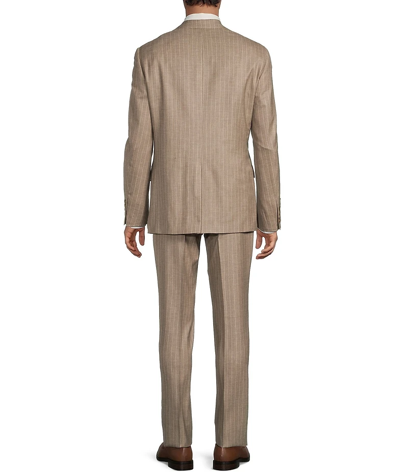 Hart Schaffner Marx New Chicago Classic Fit Reverse Pleat Stripe 2 Piece Suit