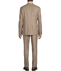 Hart Schaffner Marx New Chicago Classic Fit Reverse Pleat Stripe 2 Piece Suit