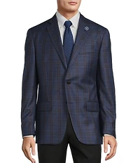 Hart Schaffner Marx New York Modern Fit Plaid Wool Sport Coat