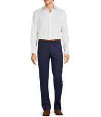 Hart Schaffner Marx Chicago Classic Fit Pre-Tailored Flat Front Super Stretch Dress Pants