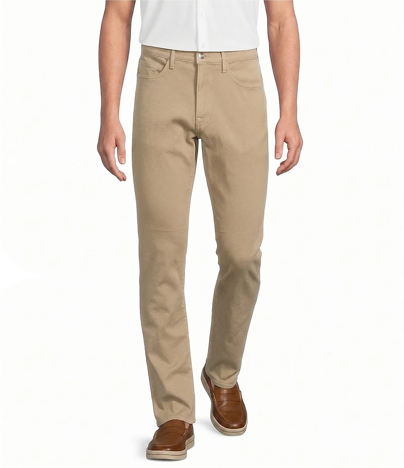 Hart Schaffner Marx New York Fit 5-Pocket Twill Mid Rise Straight Leg Pants