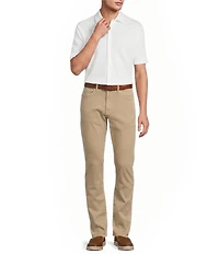 Hart Schaffner Marx New York Fit 5-Pocket Twill Mid Rise Straight Leg Pants