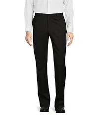 Hart Schaffner Marx New York Modern Fit Pre-Tailored Flat Front Super Stretch Solid Dress Pants