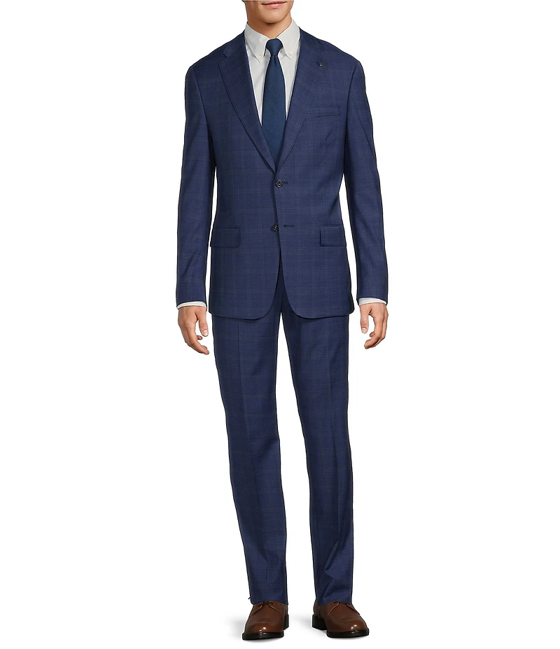 Hart Schaffner Marx New York Modern Fit Flat Front 2 Piece Suit