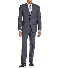Hart Schaffner Marx New York Modern Fit Flat Front 2-Piece Suit