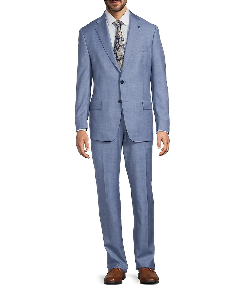 Hart Schaffner Marx New York Modern Fit Flat Front 2-Piece Suit