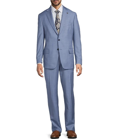 Hart Schaffner Marx New York Modern Fit Flat Front 2-Piece Suit