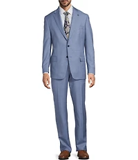 Hart Schaffner Marx New York Modern Fit Flat Front 2-Piece Suit