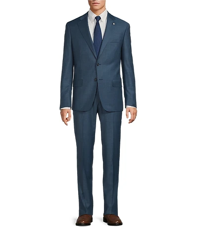 Hart Schaffner Marx New York Modern Fit Flat Front 2-Piece Suit